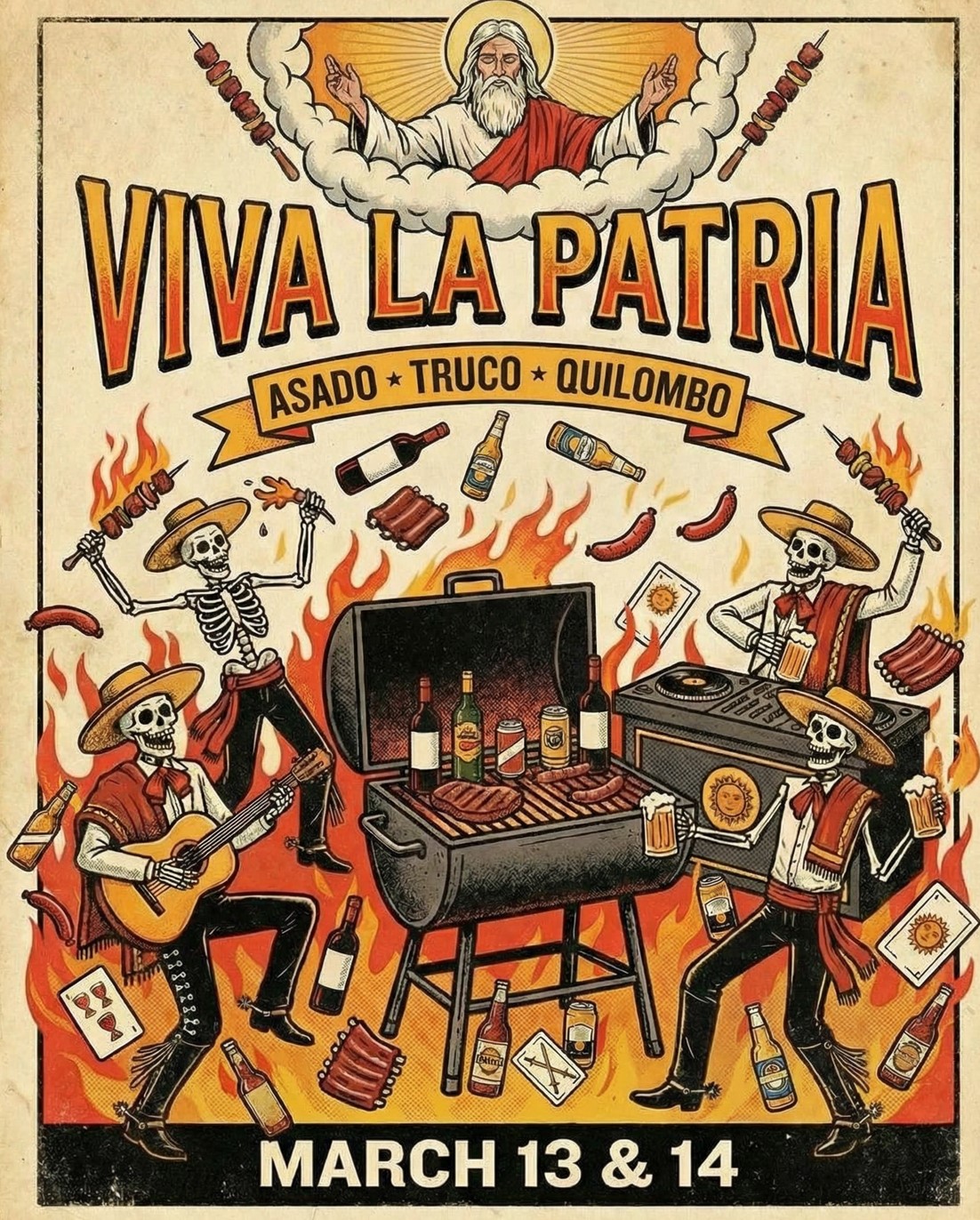 Viva La Patria — El Que Cago, Cago — March 13 & 14 poster